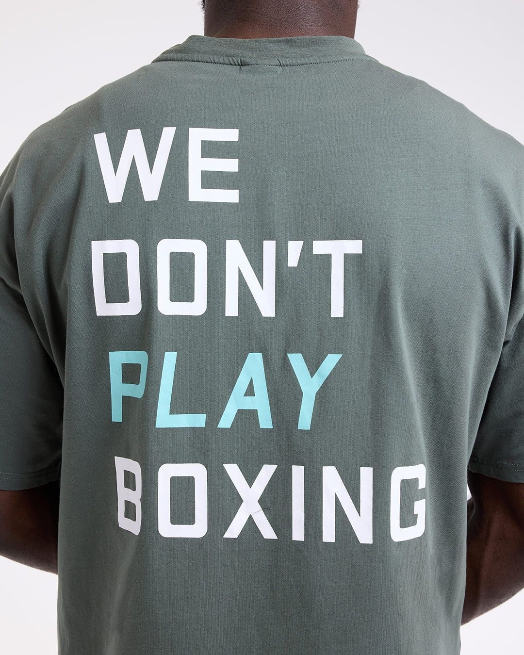 Футболка We Don't Play Boxing Oversized Зелена, XL