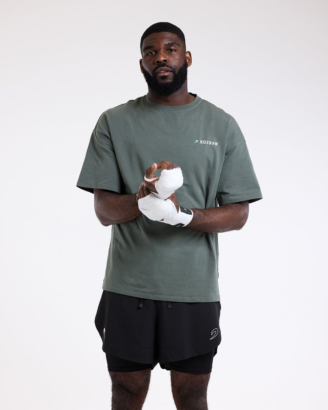 Футболка We Don't Play Boxing Oversized Зелена, XL