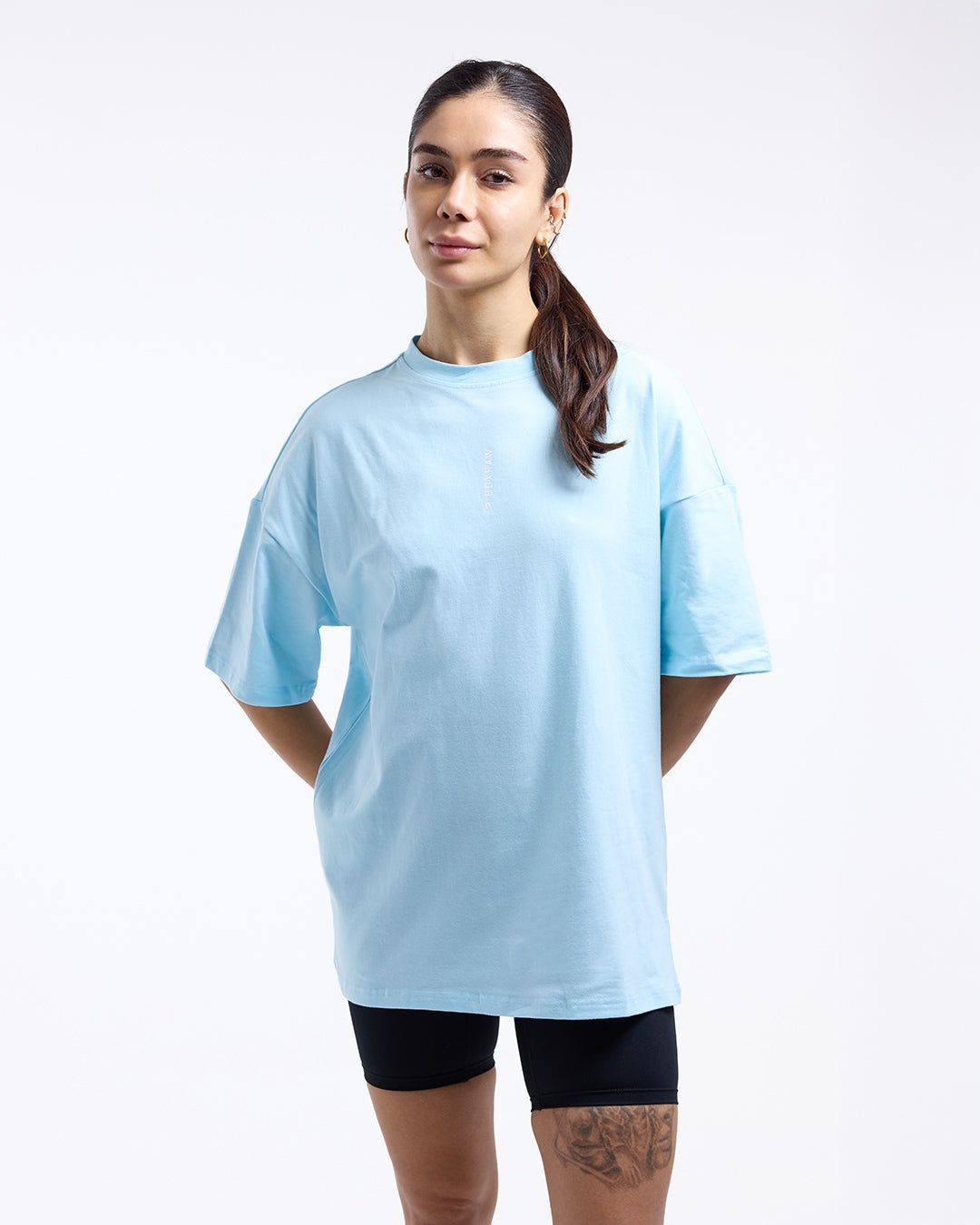 Футболка Lineal Oversized Блакитна, XS