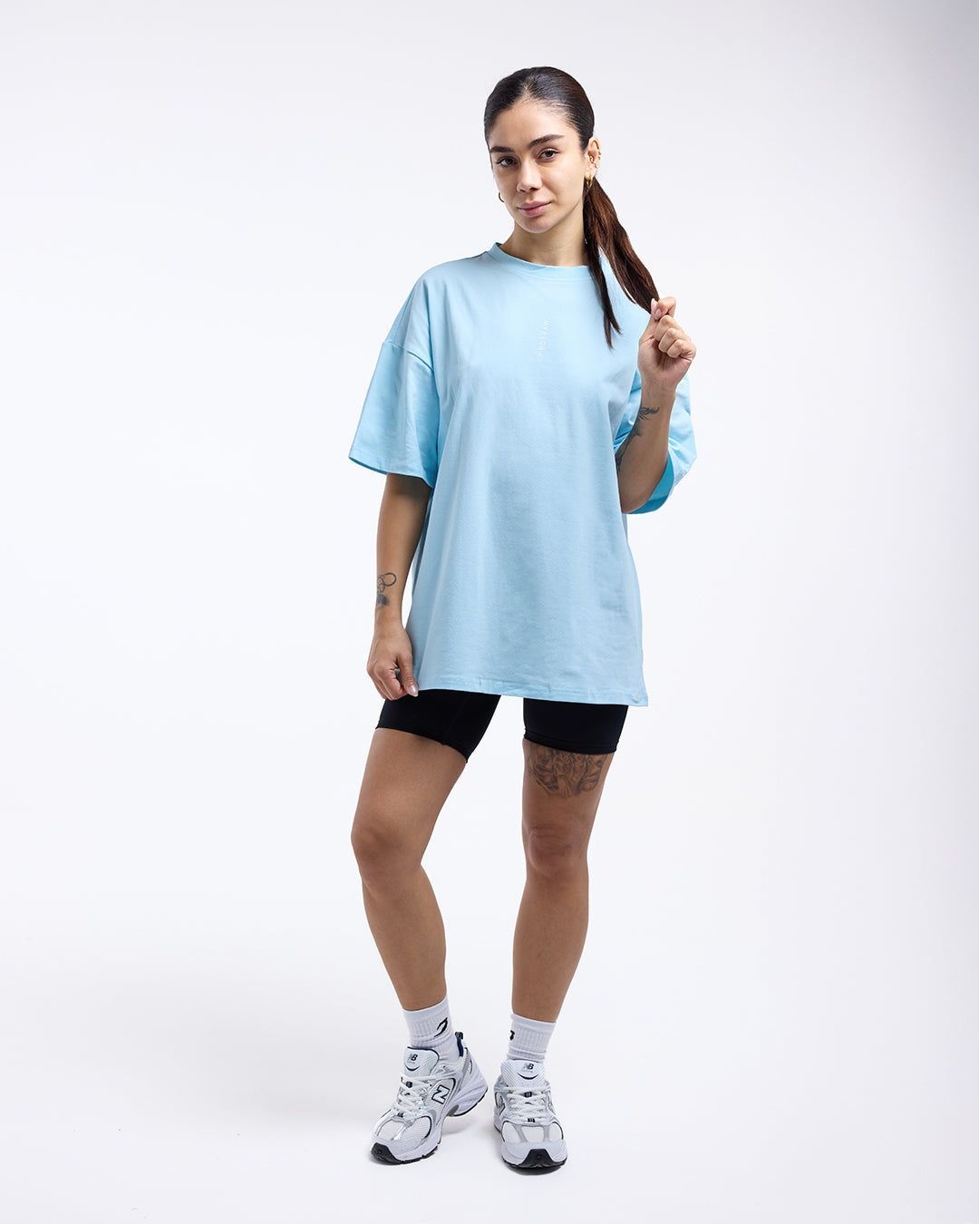Футболка Lineal Oversized Блакитна, XS