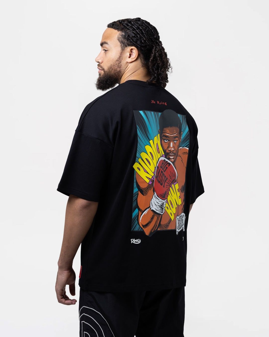Футболка Ring x BOXRAW Riddick Bowe Oversized Чорна, XS