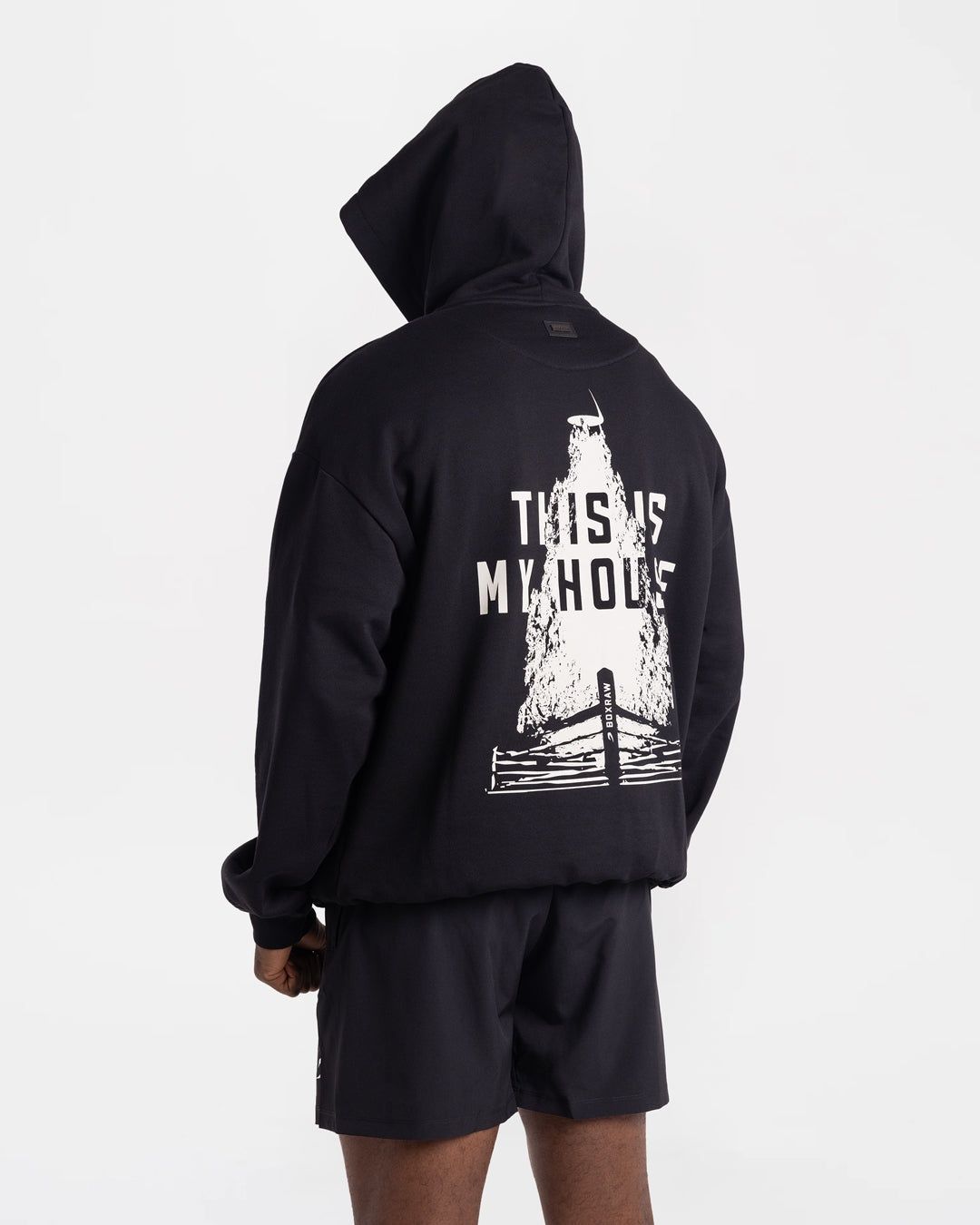 Худі This Is My House Oversized Чорне, XS