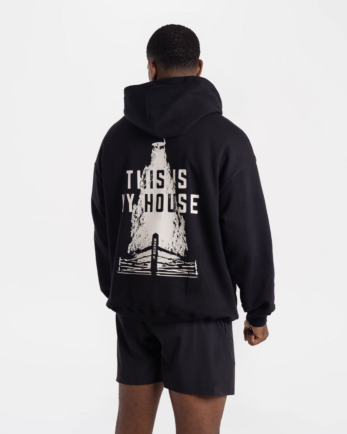 Худі This Is My House Oversized Чорне, XS