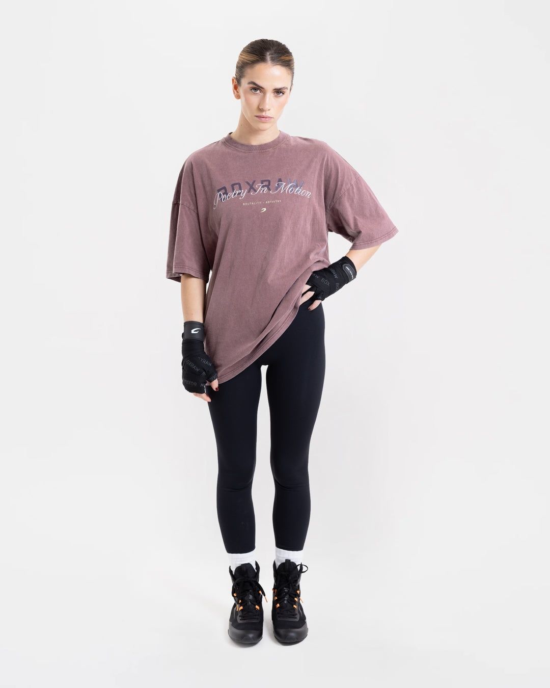Футболка Poetry In Motion Oversized Бордова, L