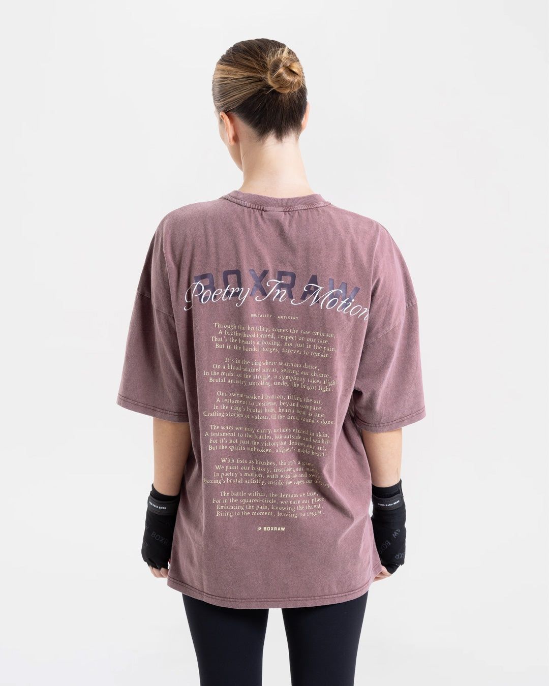 Футболка Poetry In Motion Oversized Бордова, L