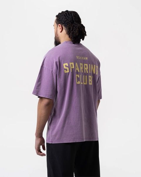 Футболка Sparring Club Oversized Фіолетова, XL
