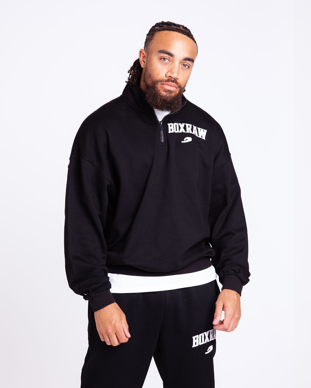 Світшот East Street 1/4 Zip Чорний, XS