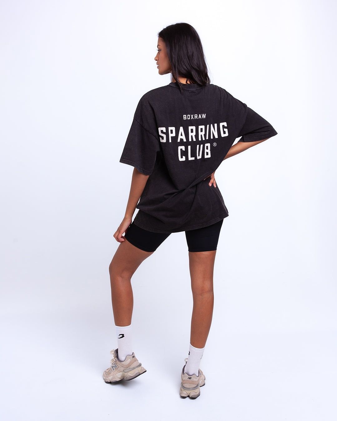Футболка Sparring Club Oversized - Чорна, XS