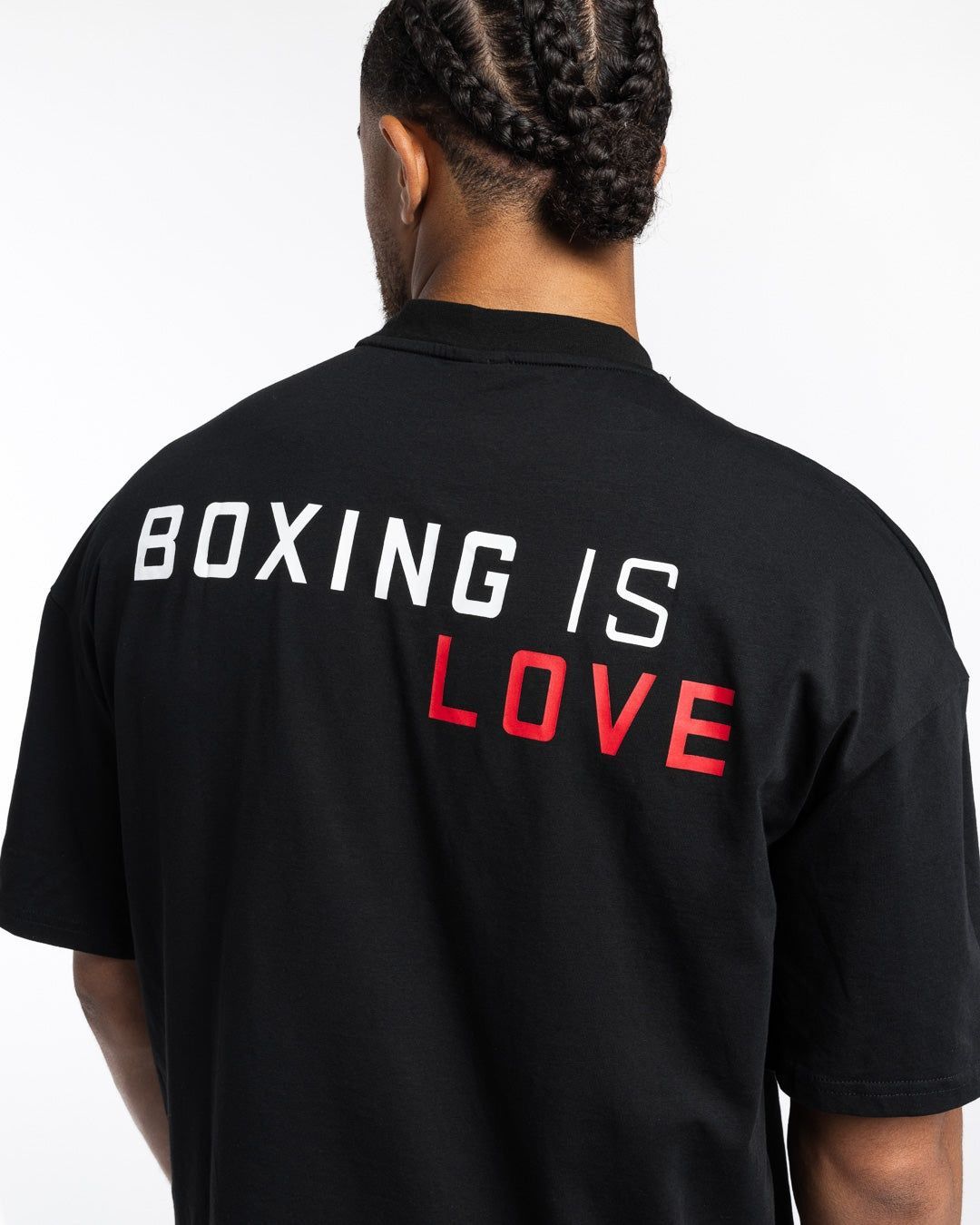 Футболка Boxing is Love Oversized Чорна, S