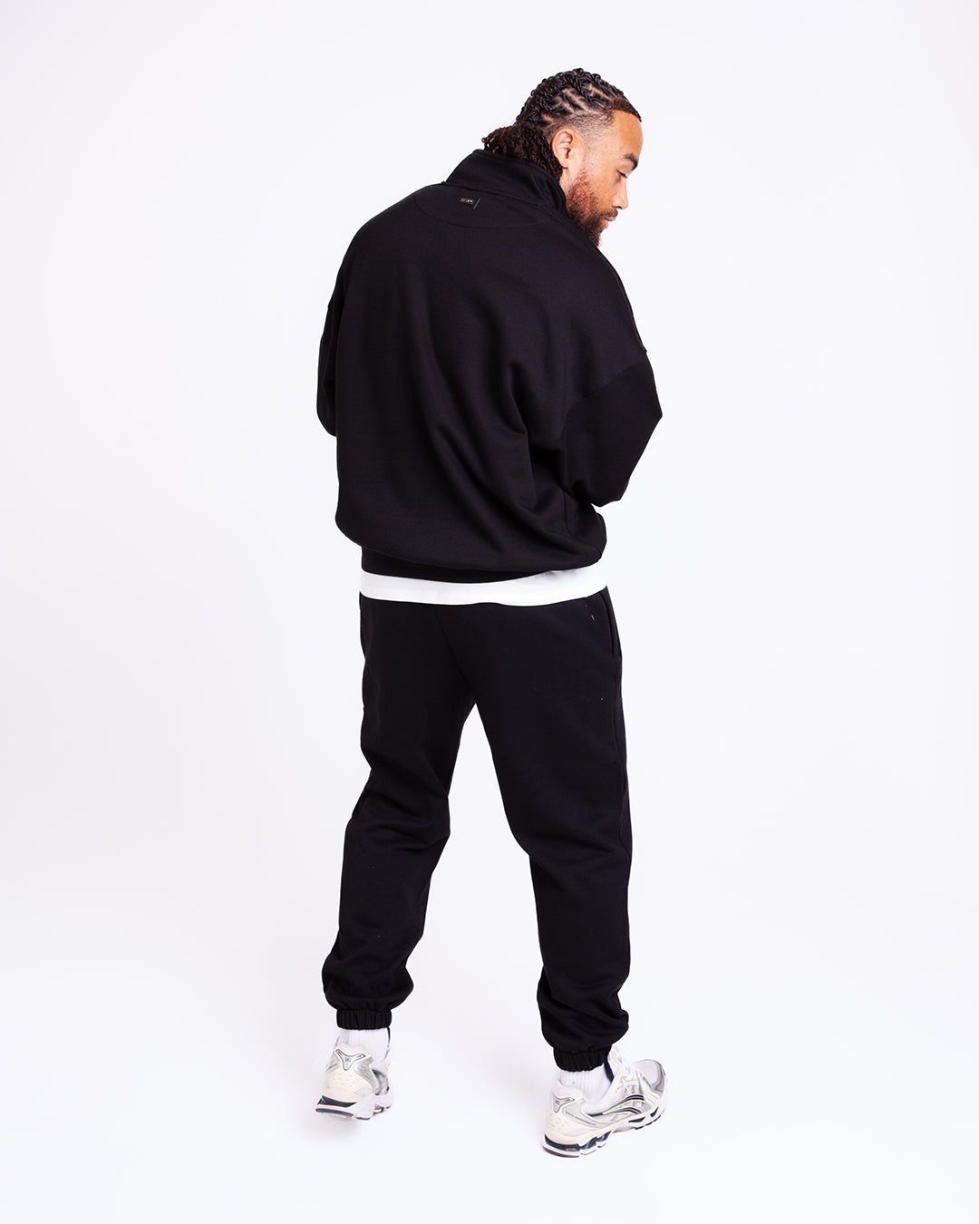 Світшот East Street 1/4 Zip Чорний, S