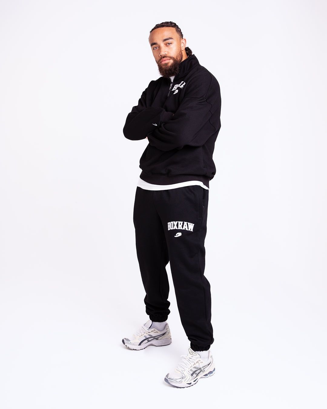Світшот East Street 1/4 Zip Чорний, S
