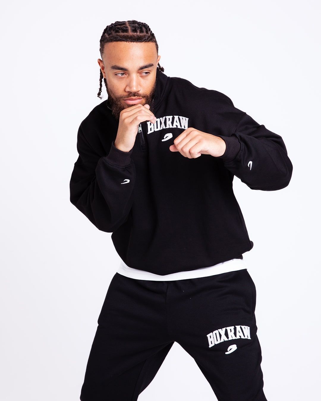 Світшот East Street 1/4 Zip Чорний, S