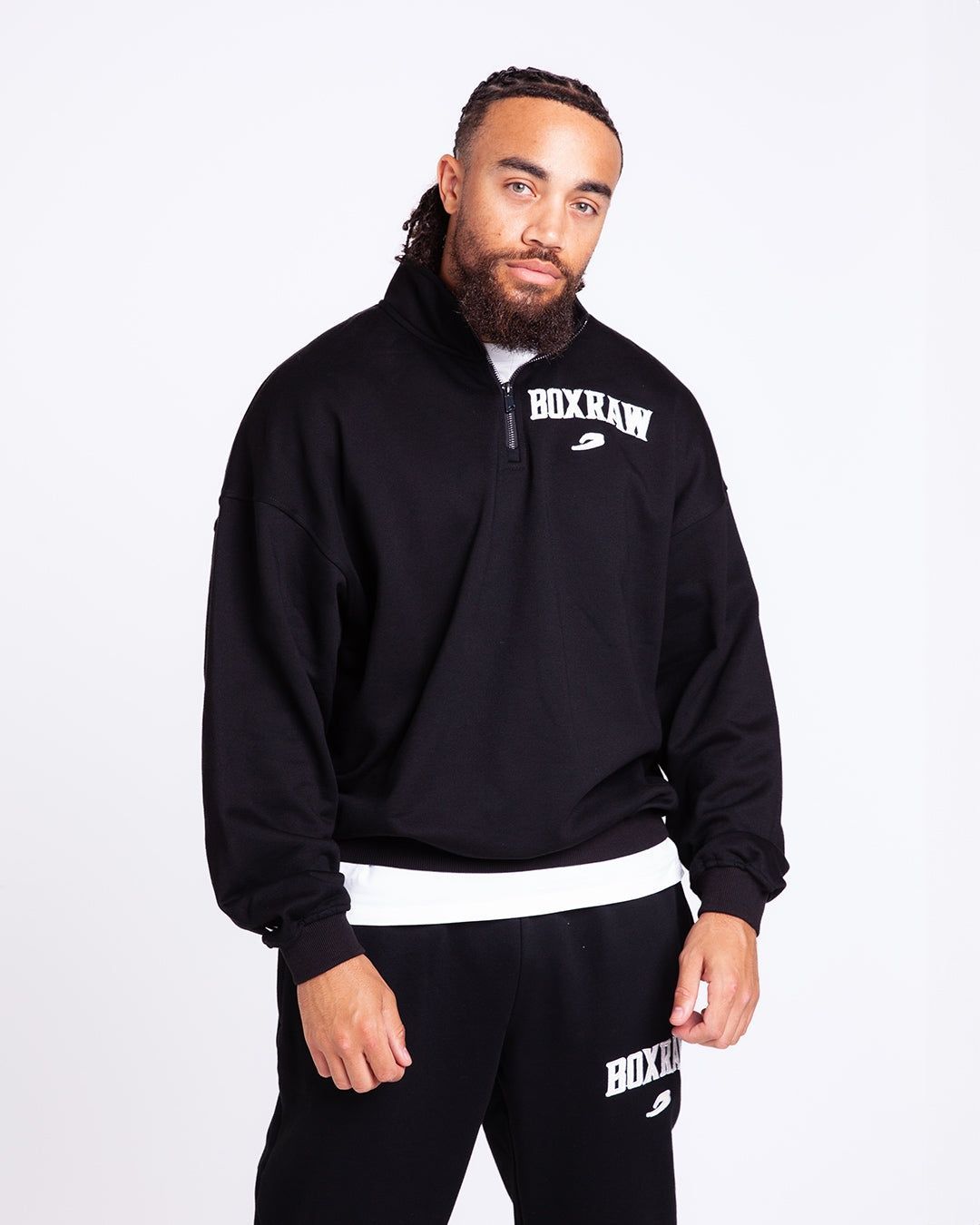 Світшот East Street 1/4 Zip Чорний, S