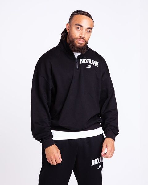 Світшот East Street 1/4 Zip Чорний, S