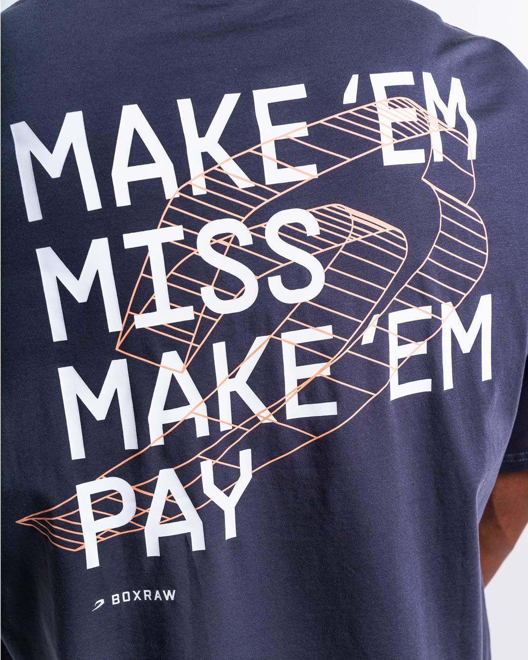 Футболка Make 'Em Miss Oversized Темно-сіра, S
