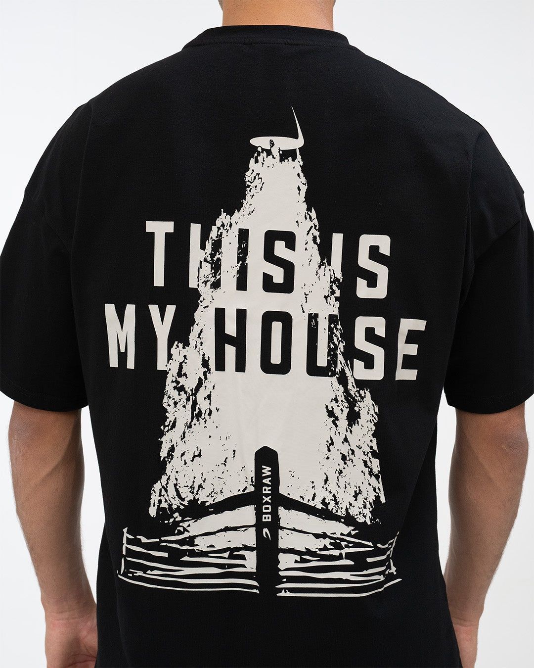 Футболка This Is My House Oversized Чорна, XS