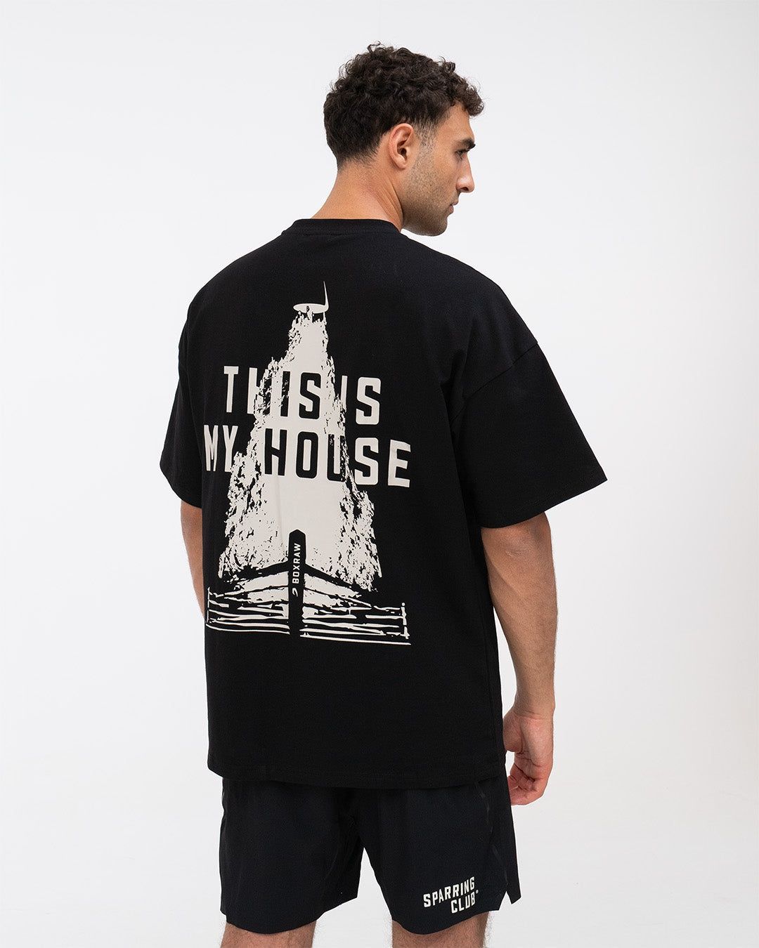 Футболка This Is My House Oversized Чорна, XS