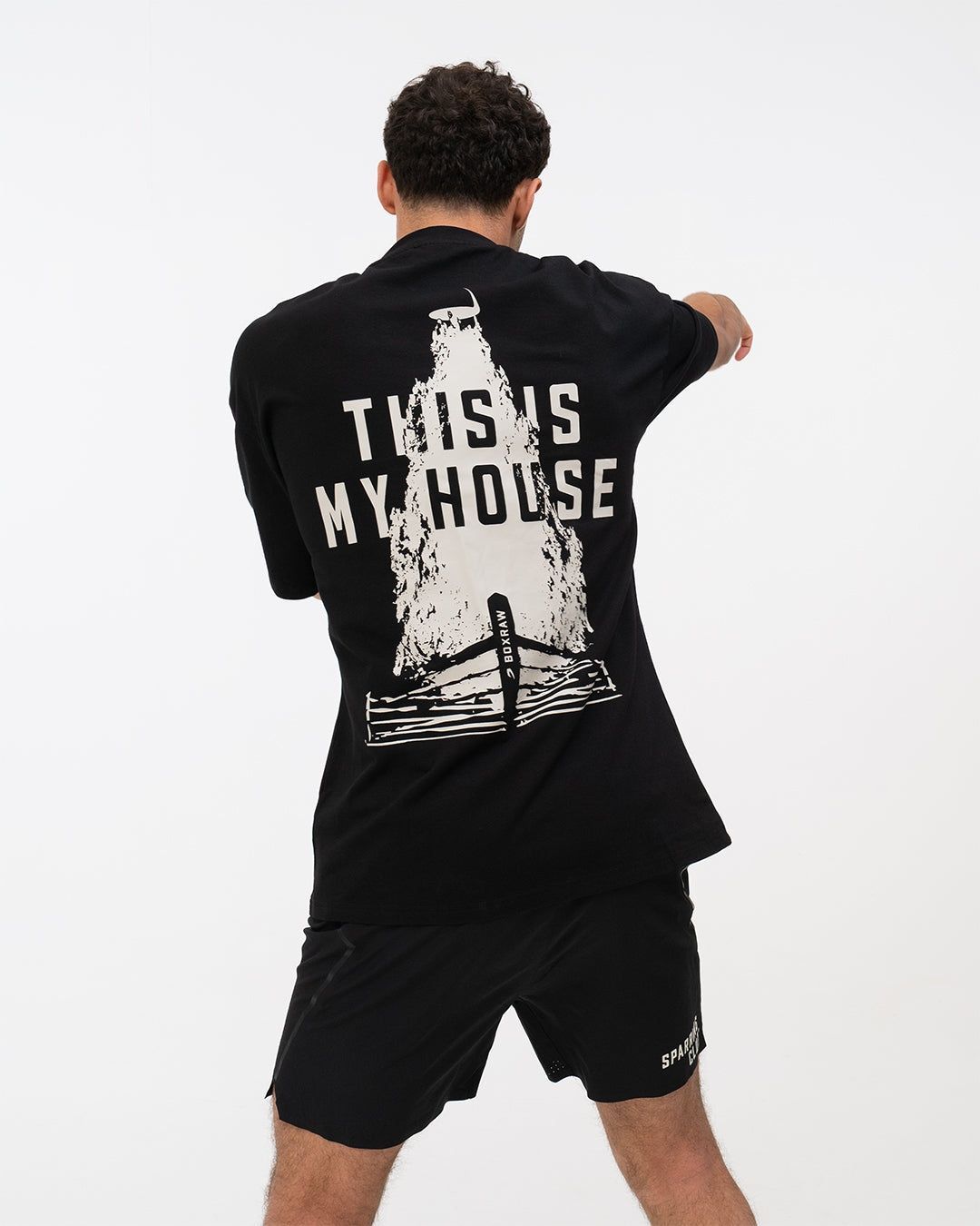 Футболка This Is My House Oversized Чорна, XS