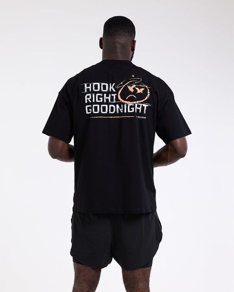 Футболка Hook Right Goodnight Oversized Чорна, XS