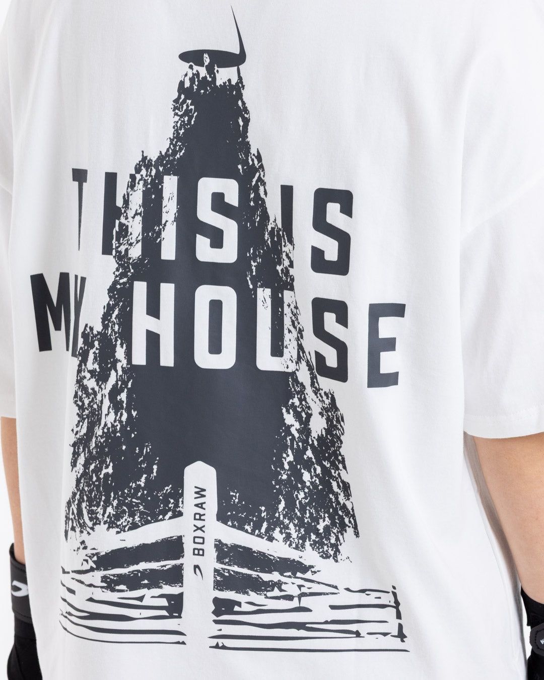 Футболка This Is My House Oversized Біла, XS