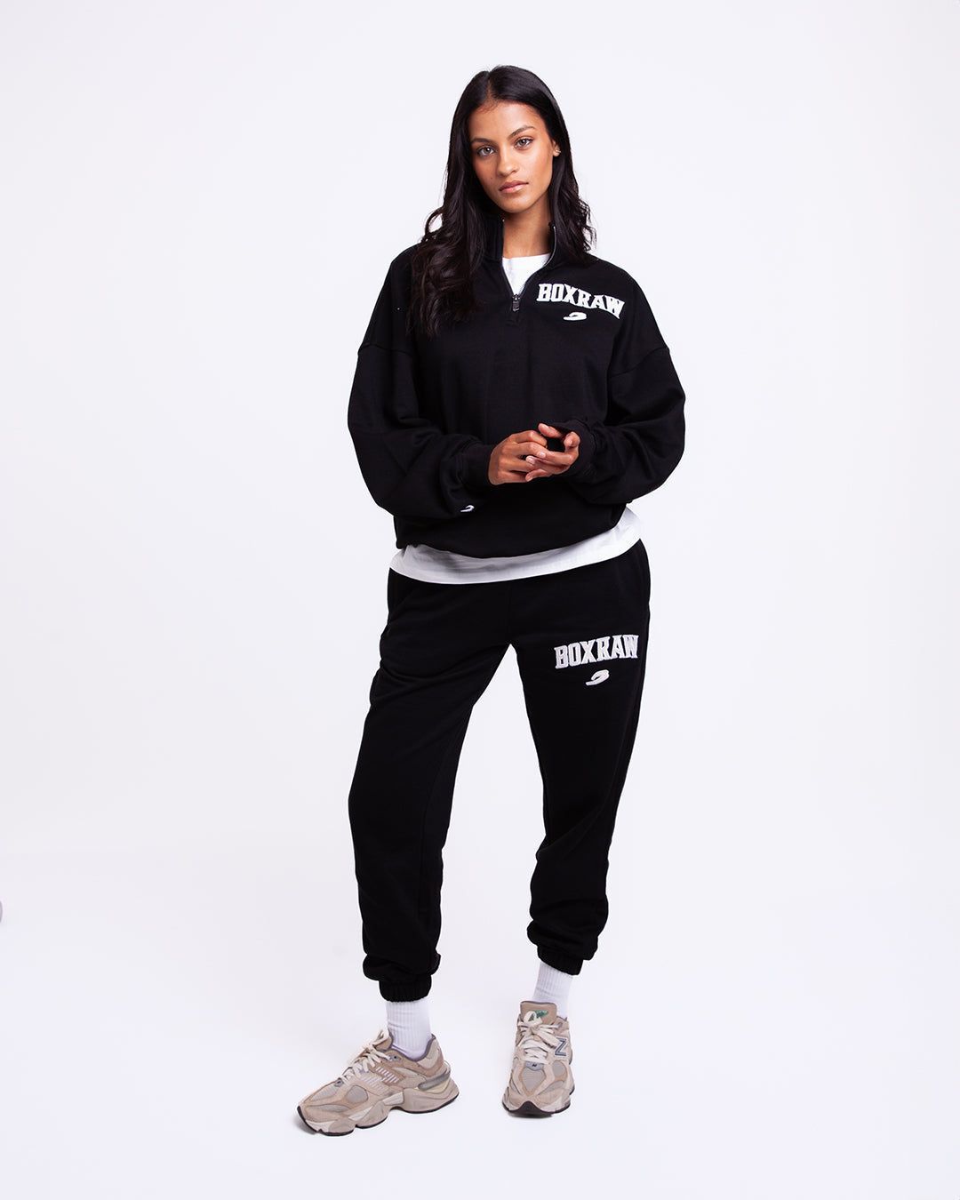 Світшот East Street 1/4 Zip Чорний, XS