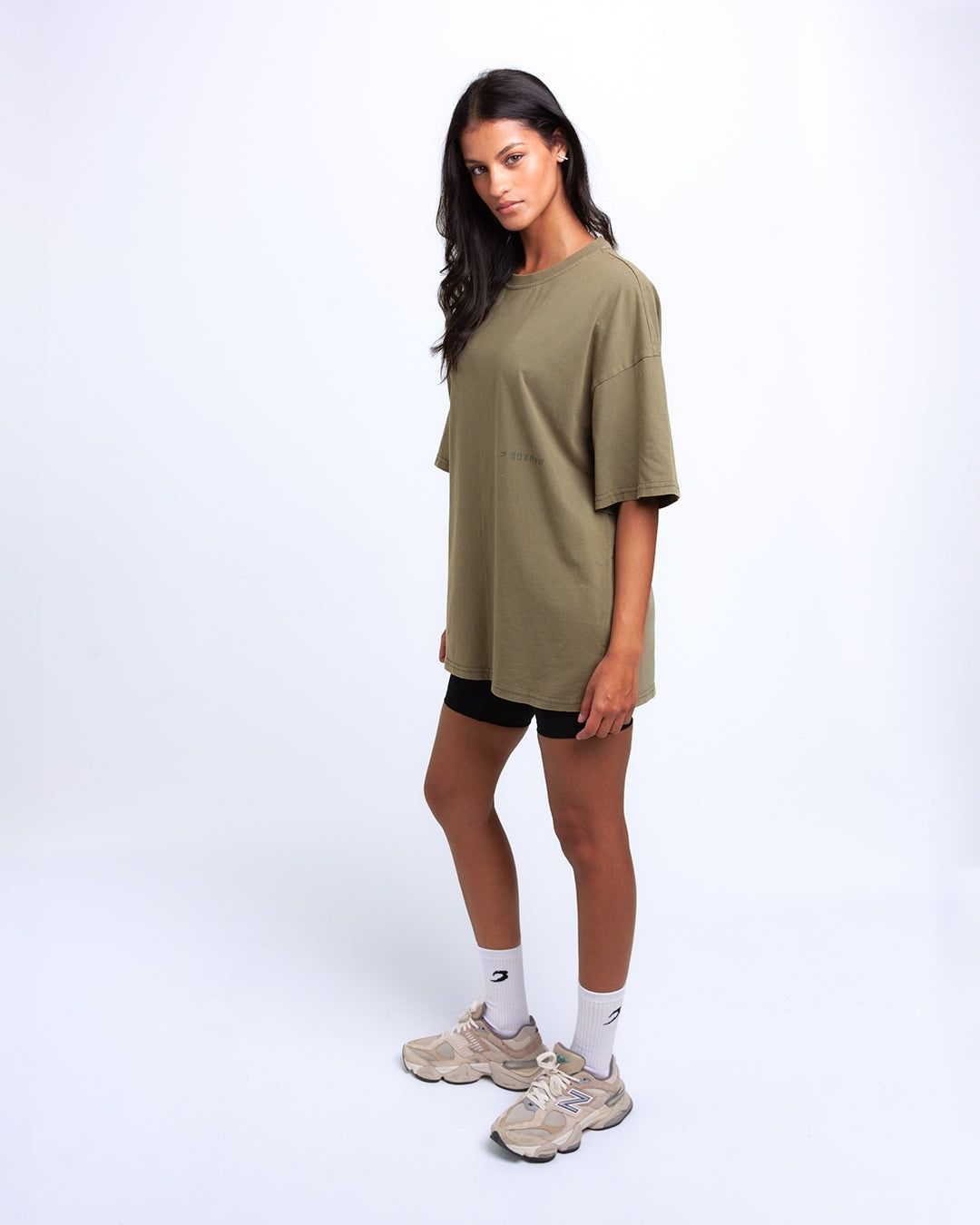 Футболка Sparring Club Oversized - Оливкова, XS