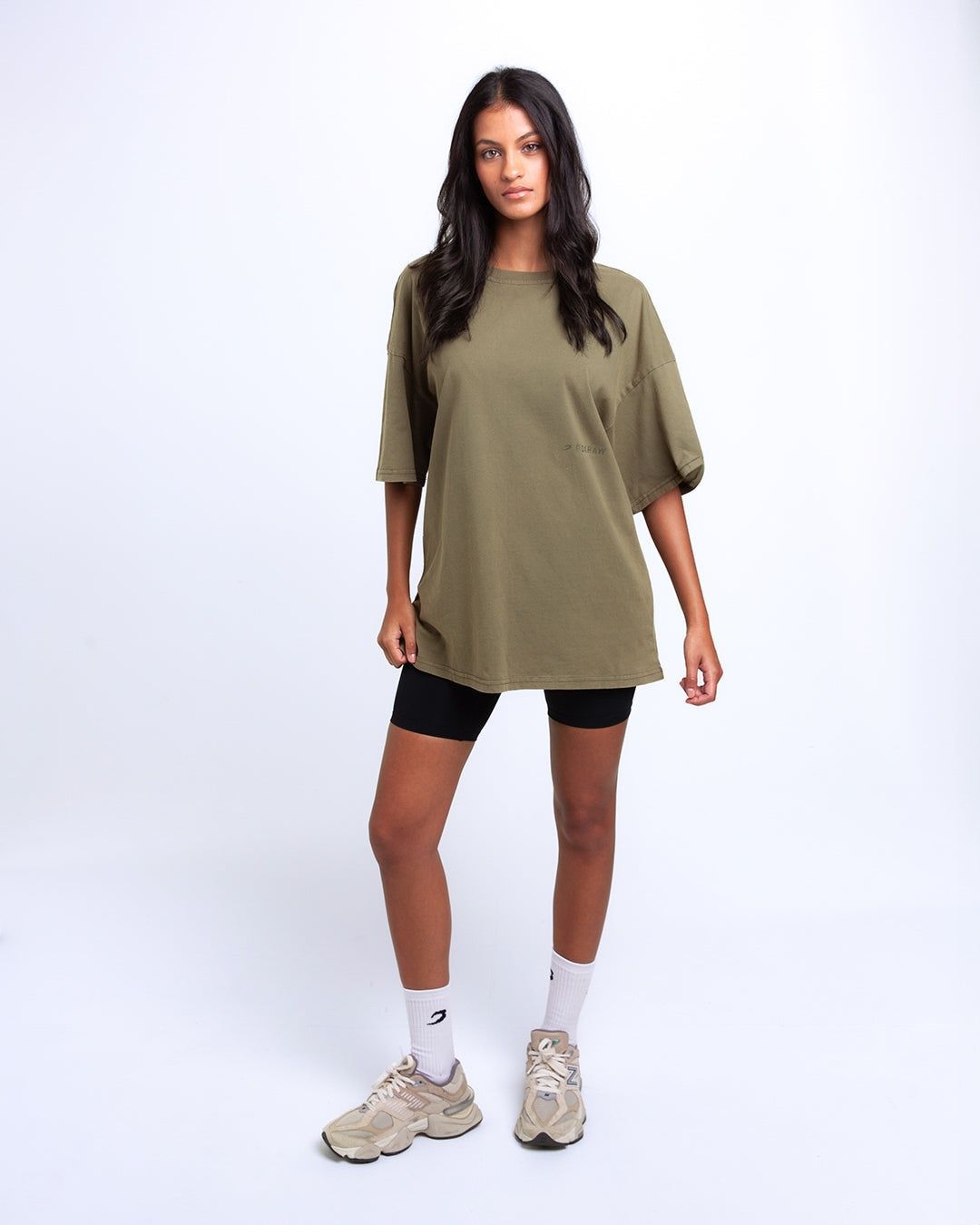 Футболка Sparring Club Oversized - Оливкова, XS
