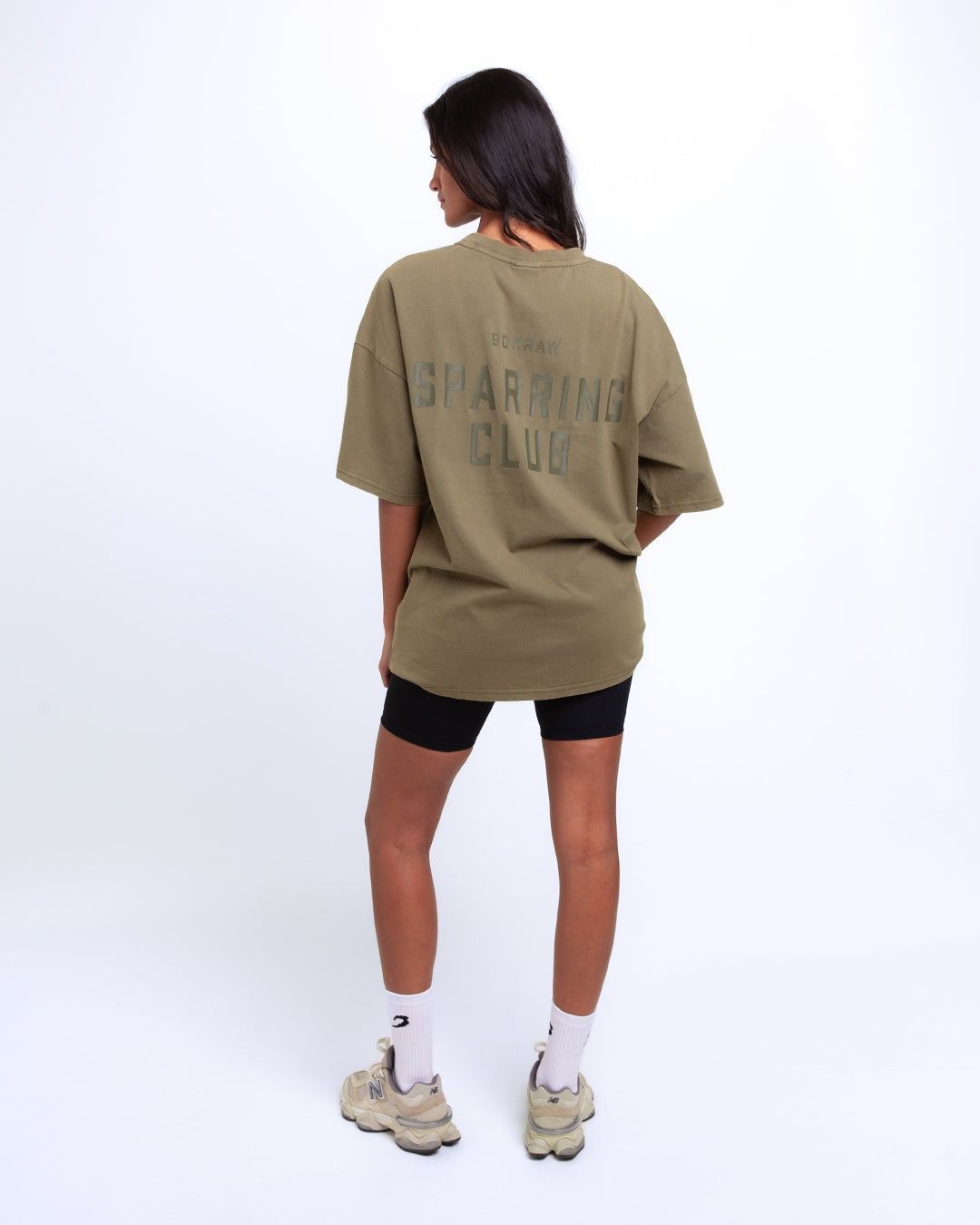 Футболка Sparring Club Oversized - Оливкова, XS
