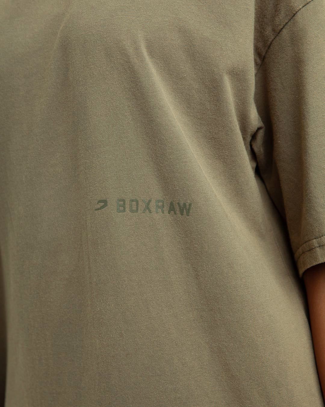 Футболка Sparring Club Oversized - Оливкова, XS