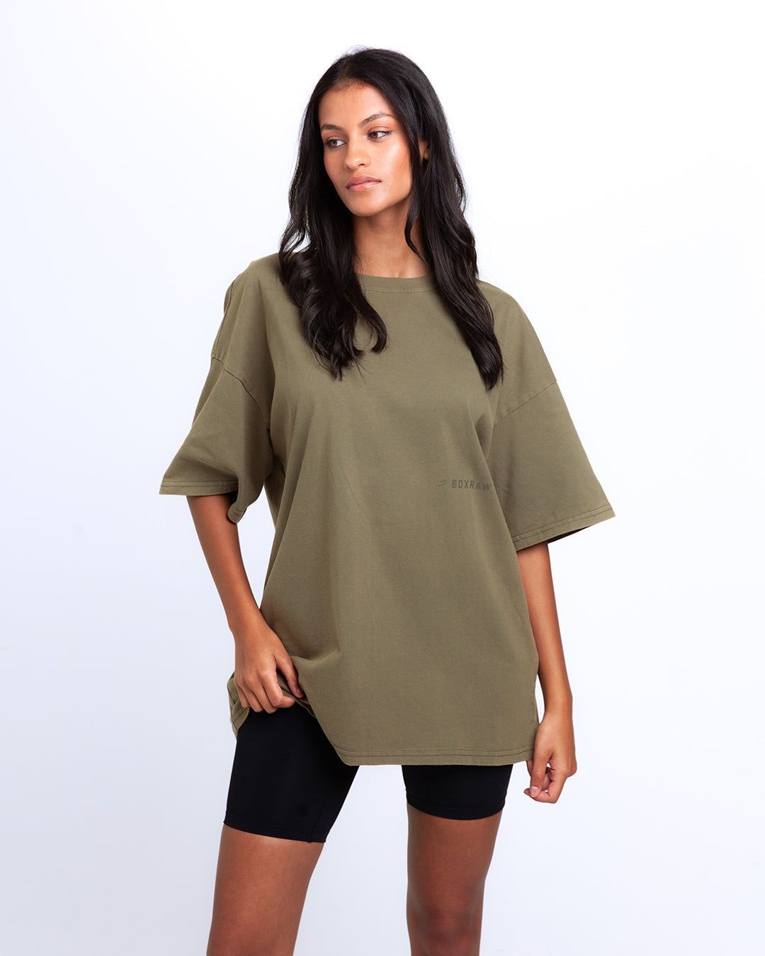 Футболка Sparring Club Oversized - Оливкова, XS