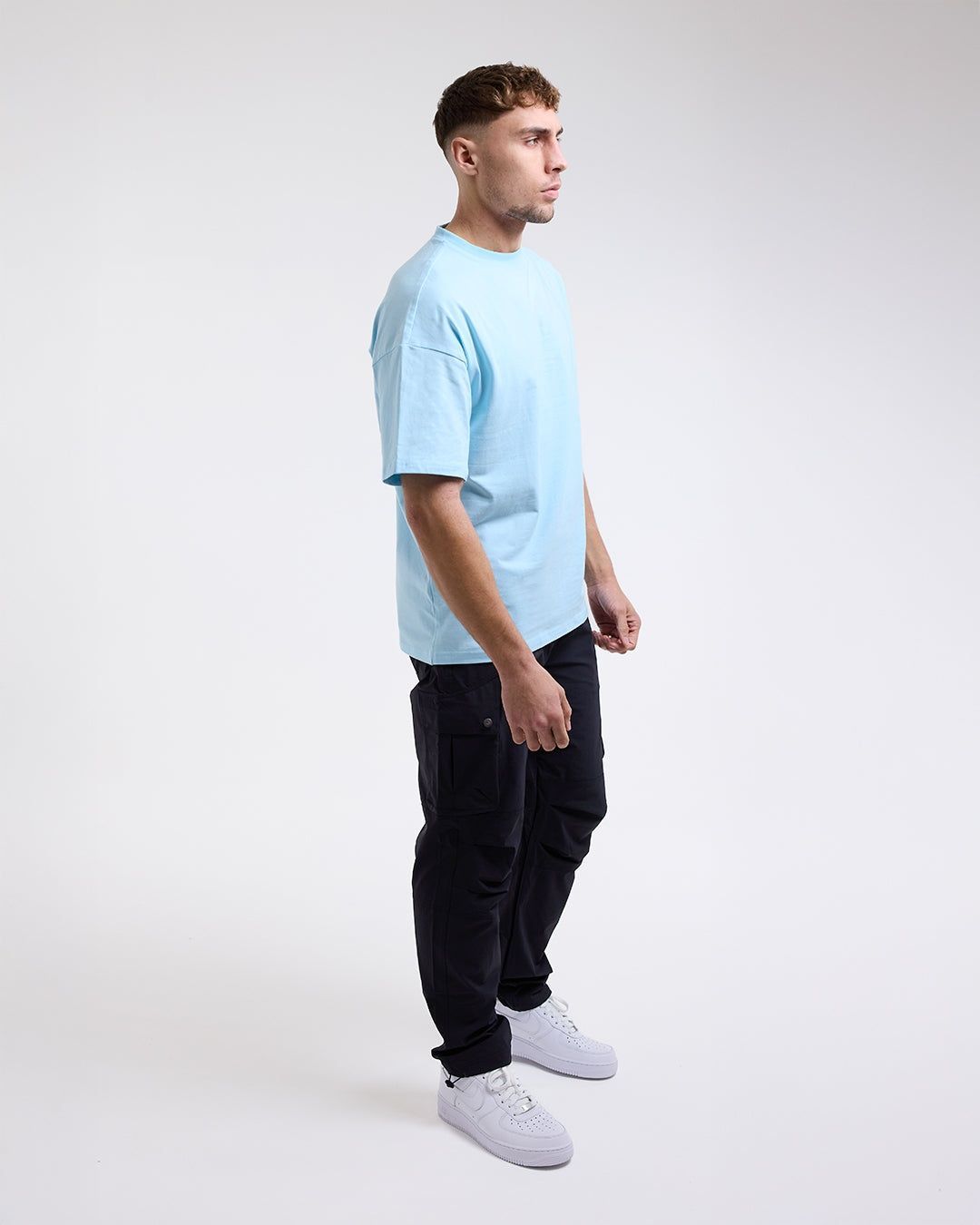 Футболка Lineal Oversized Блакитна, XS