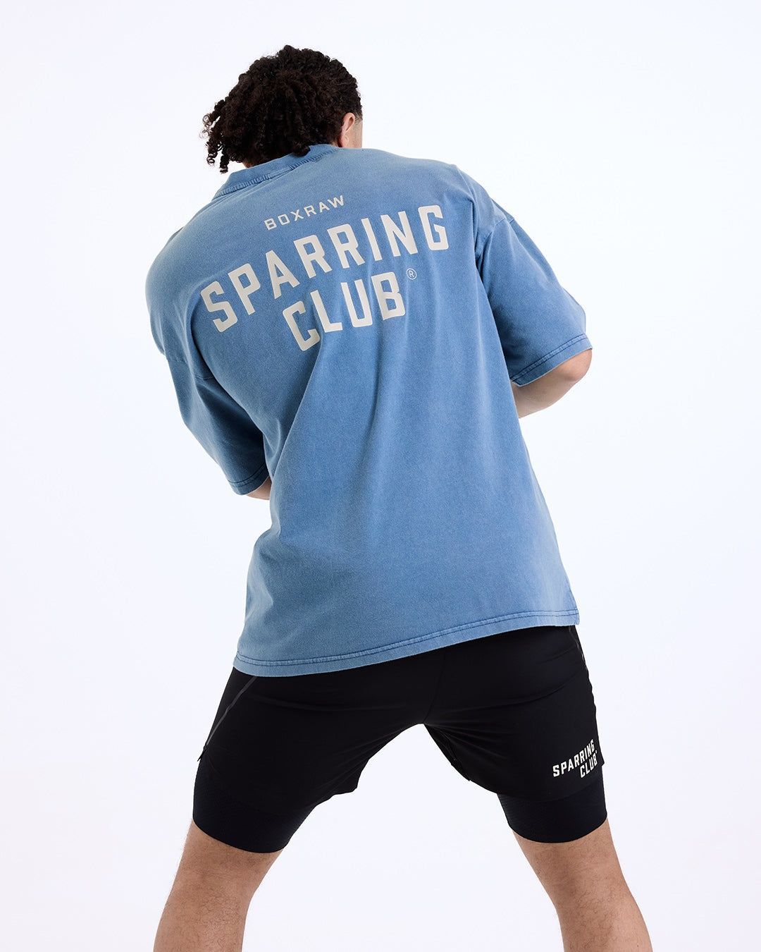Футболка Sparring Club Oversized - Блакитна, XS