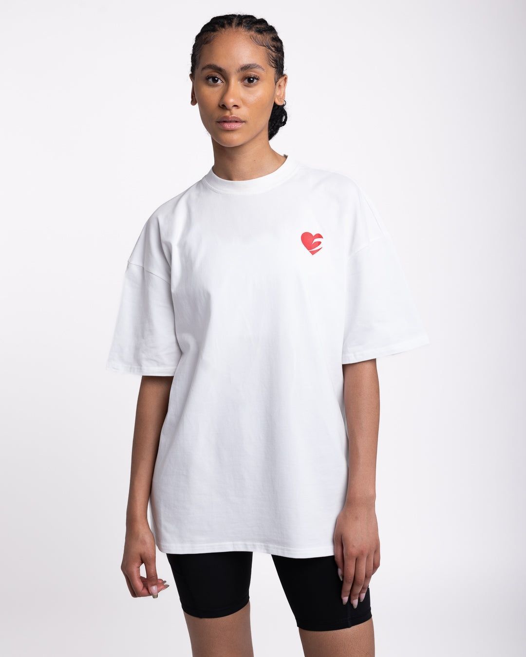 Футболка Boxing is Love Oversized Біла, L