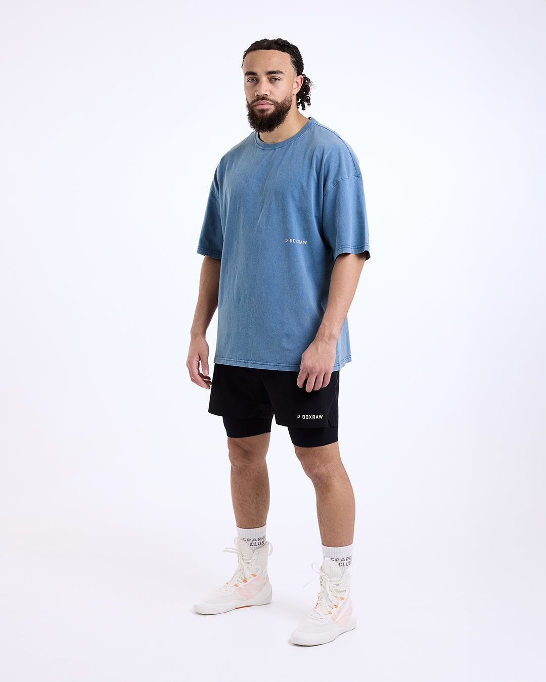 Футболка Sparring Club Oversized - Блакитна, XS