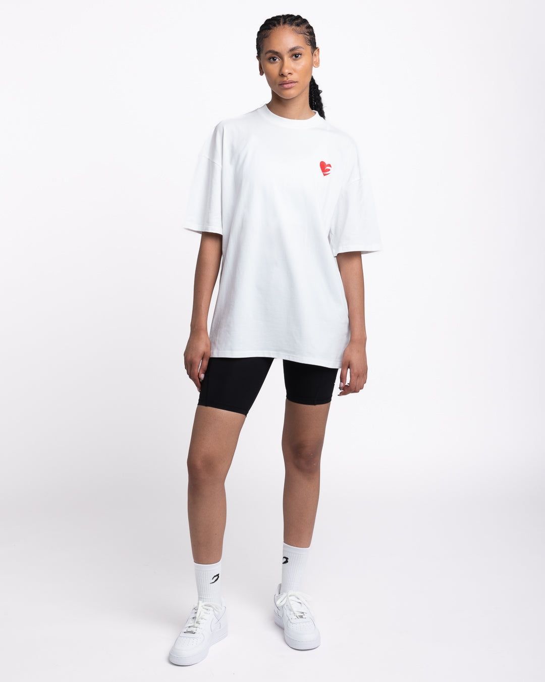 Футболка Boxing is Love Oversized Біла, L