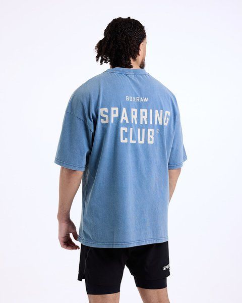 Футболка Sparring Club Oversized - Блакитна, XS