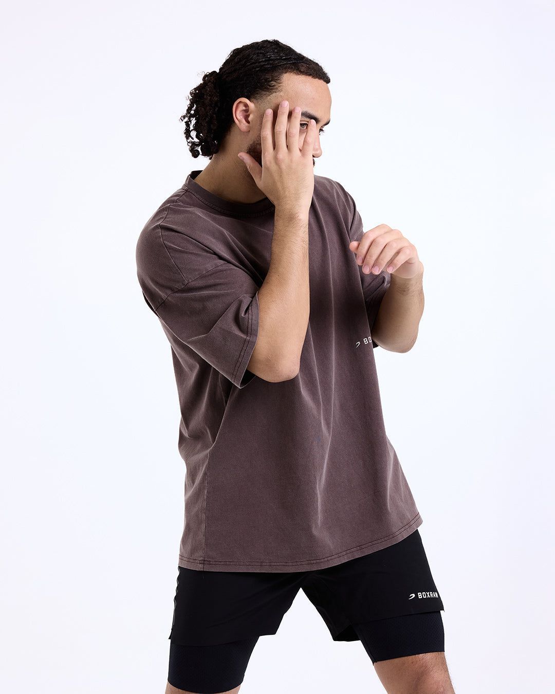 Футболка Sparring Club Oversized Коричнева, XS