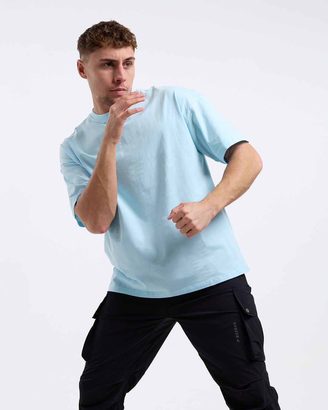 Футболка Lineal Oversized Блакитна, S