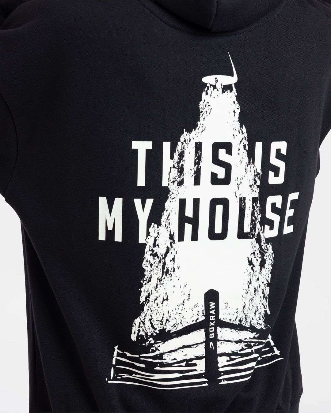 Худі This Is My House Oversized Чорне, XS