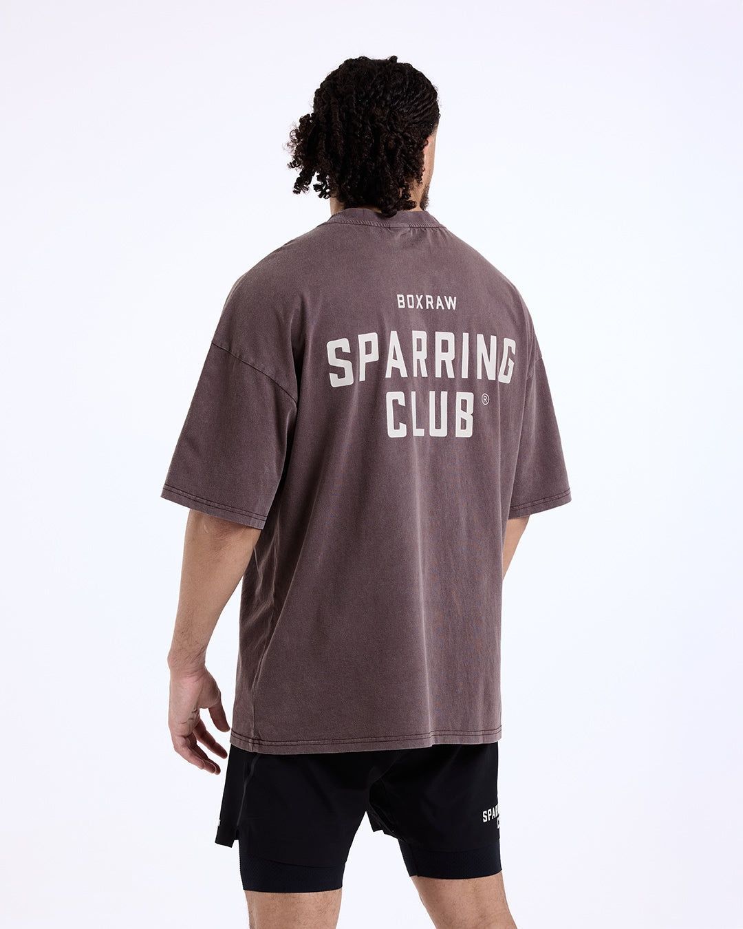 Футболка Sparring Club Oversized Коричнева, XS