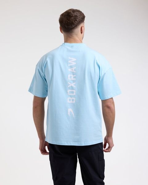 Футболка Lineal Oversized Блакитна, S