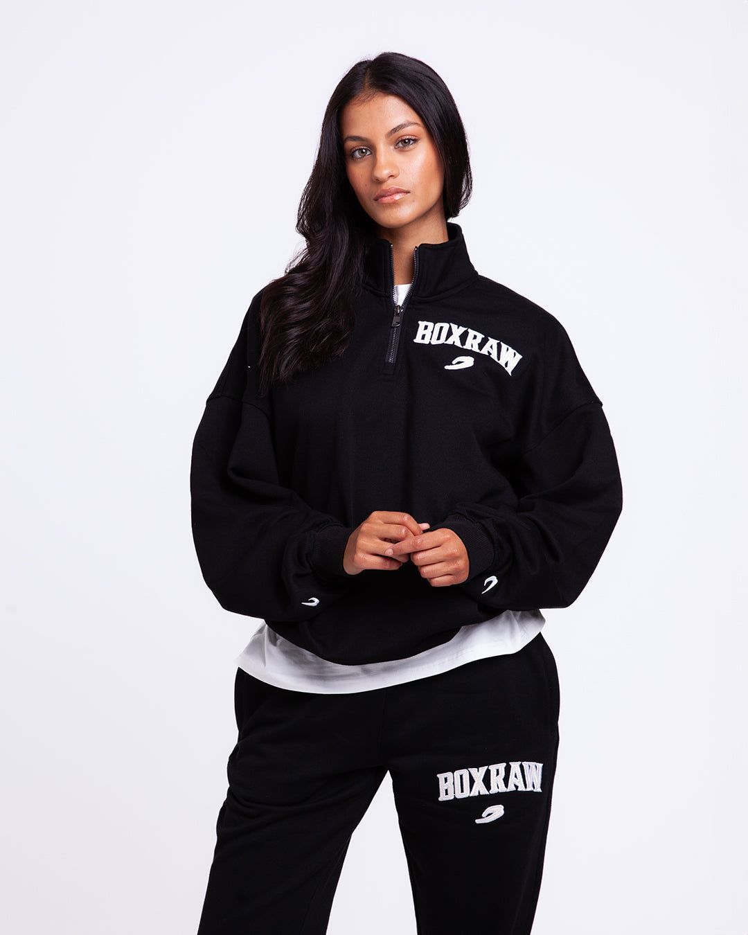 Світшот East Street 1/4 Zip Чорний, L