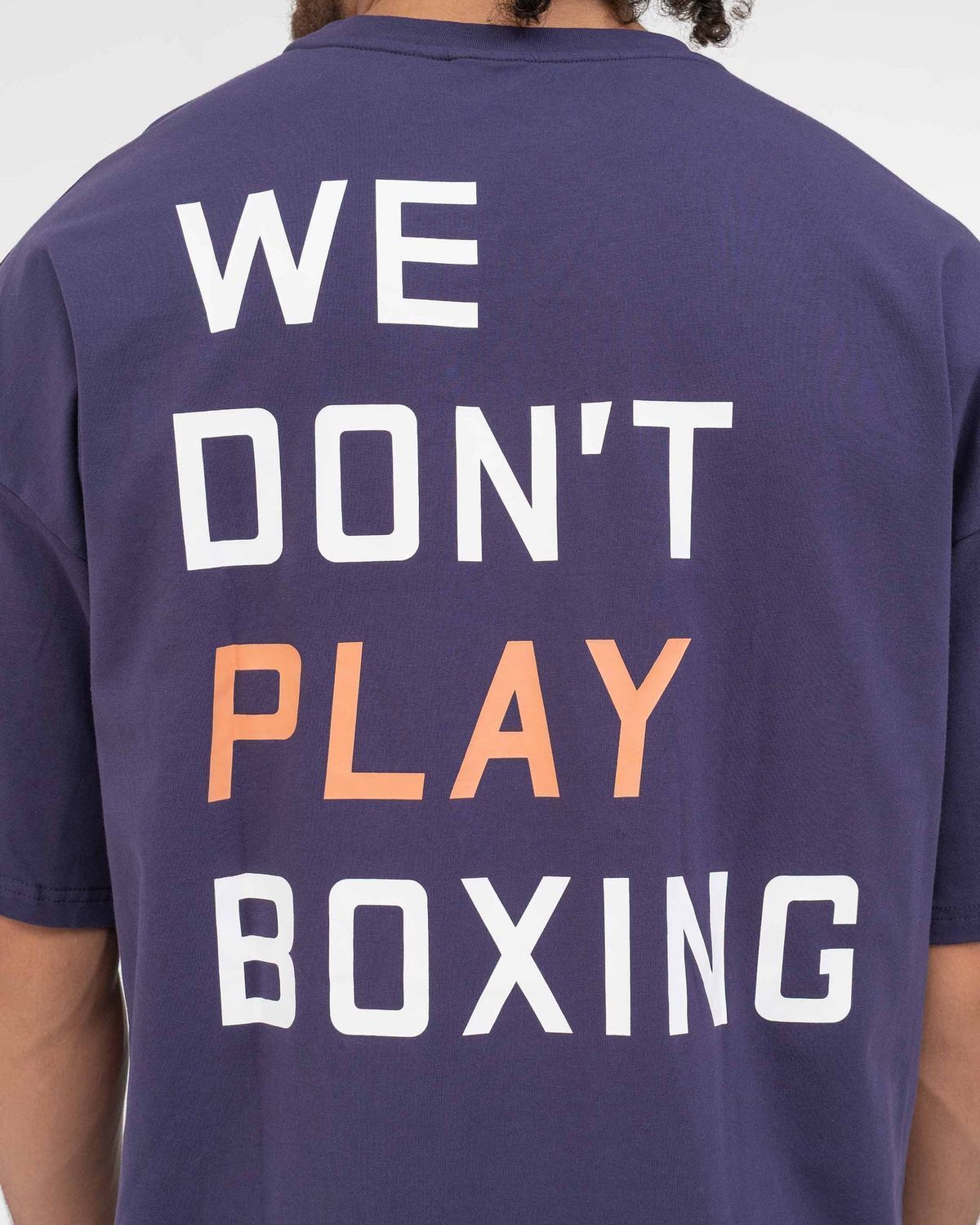Футболка We Don't Play Boxing Oversized Фіолетова, XS