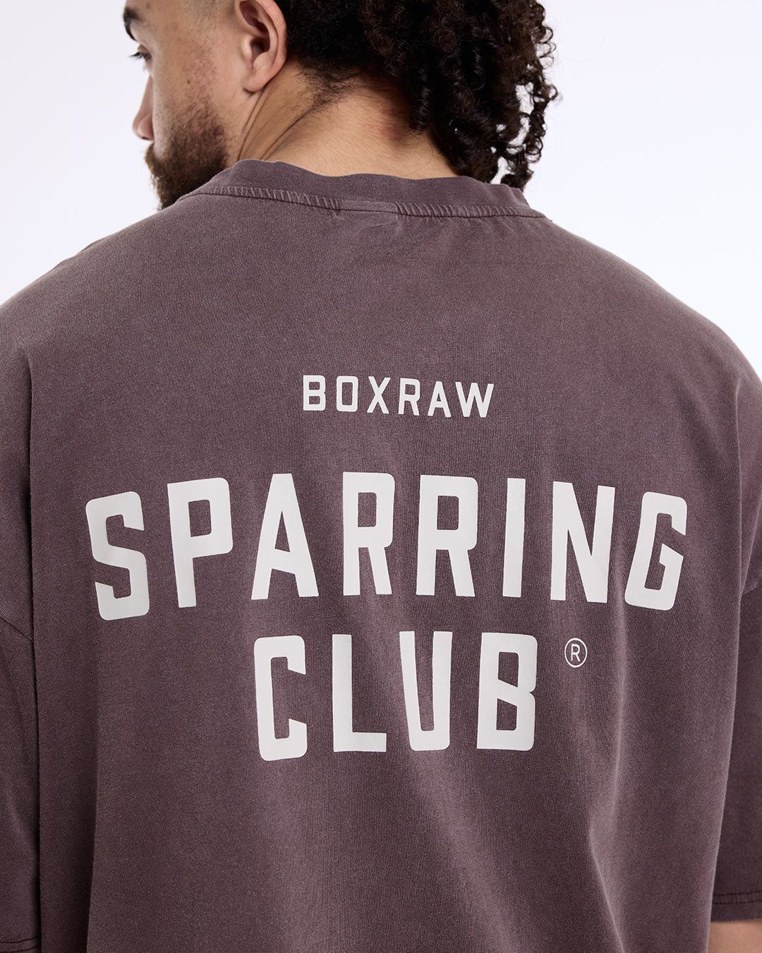 Футболка Sparring Club Oversized Коричнева, M