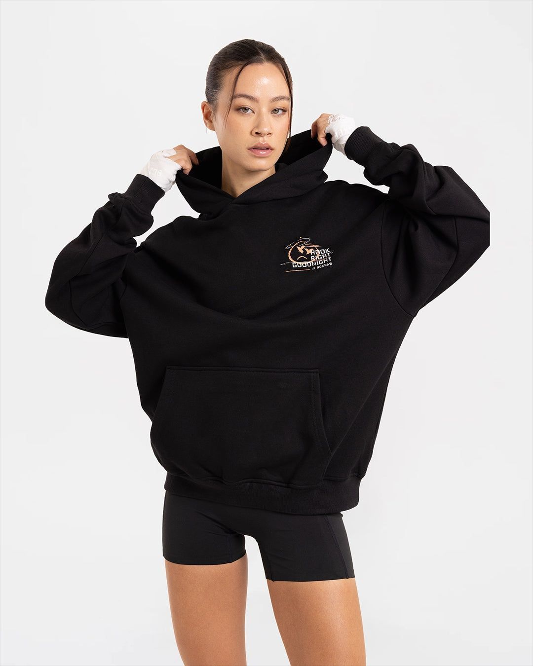 Худі Hook Right Goodnight Oversized Чорне, XS