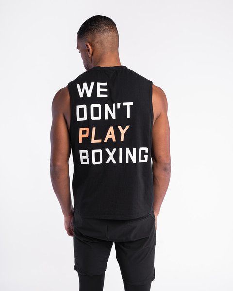 Майка We Don't Play Boxing Чорна, XS
