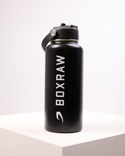 Сталева пляшка для води BOXRAW Чорна