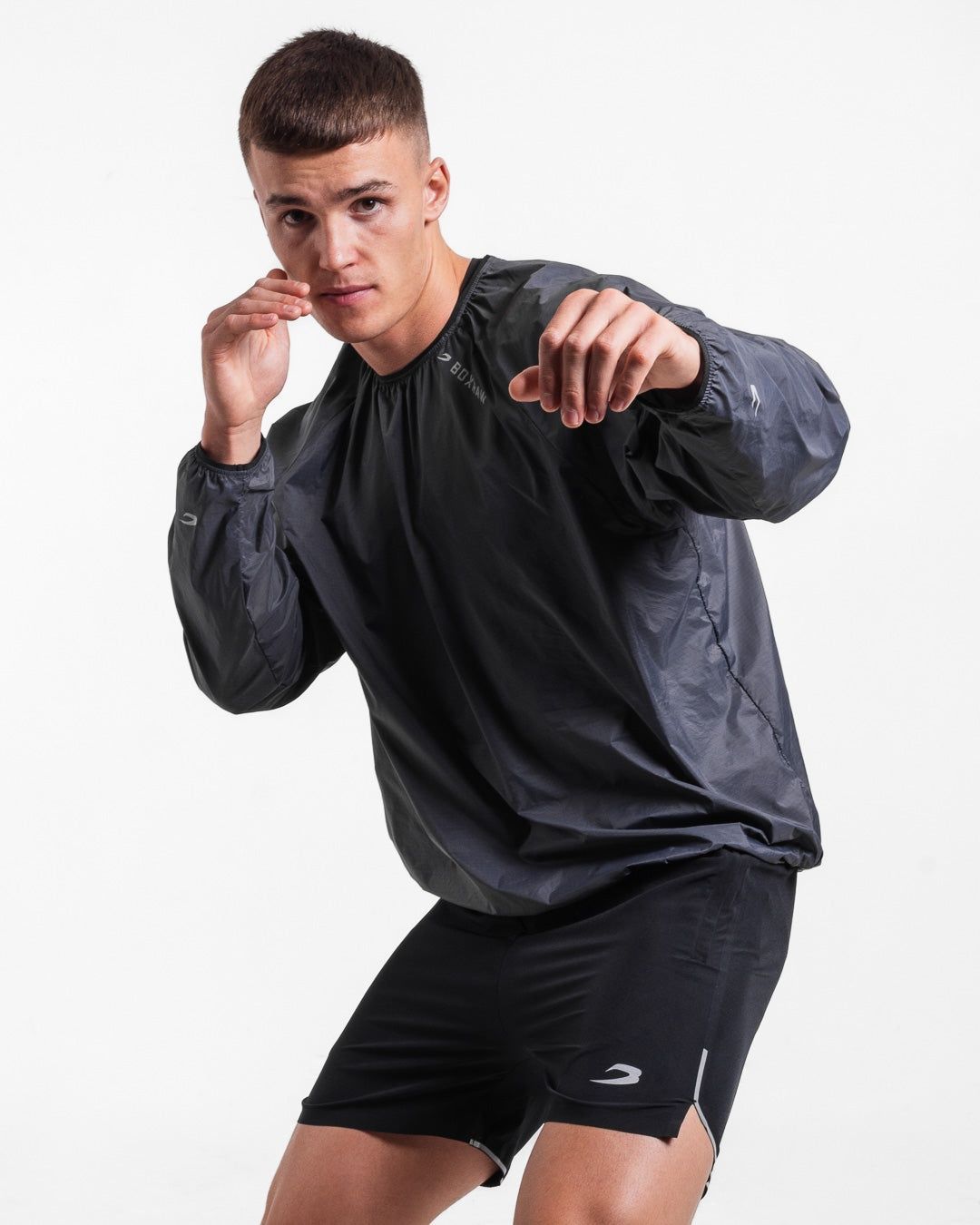 Вітровка Genaro Windbreaker Crew - Темно-сіра, XS