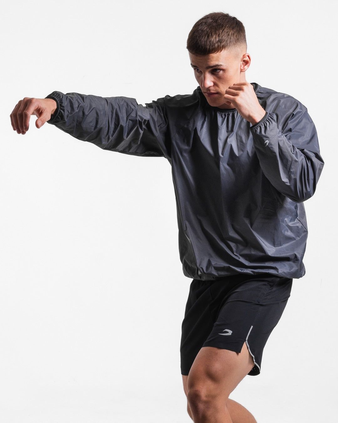 Вітровка Genaro Windbreaker Crew - Темно-сіра, XS