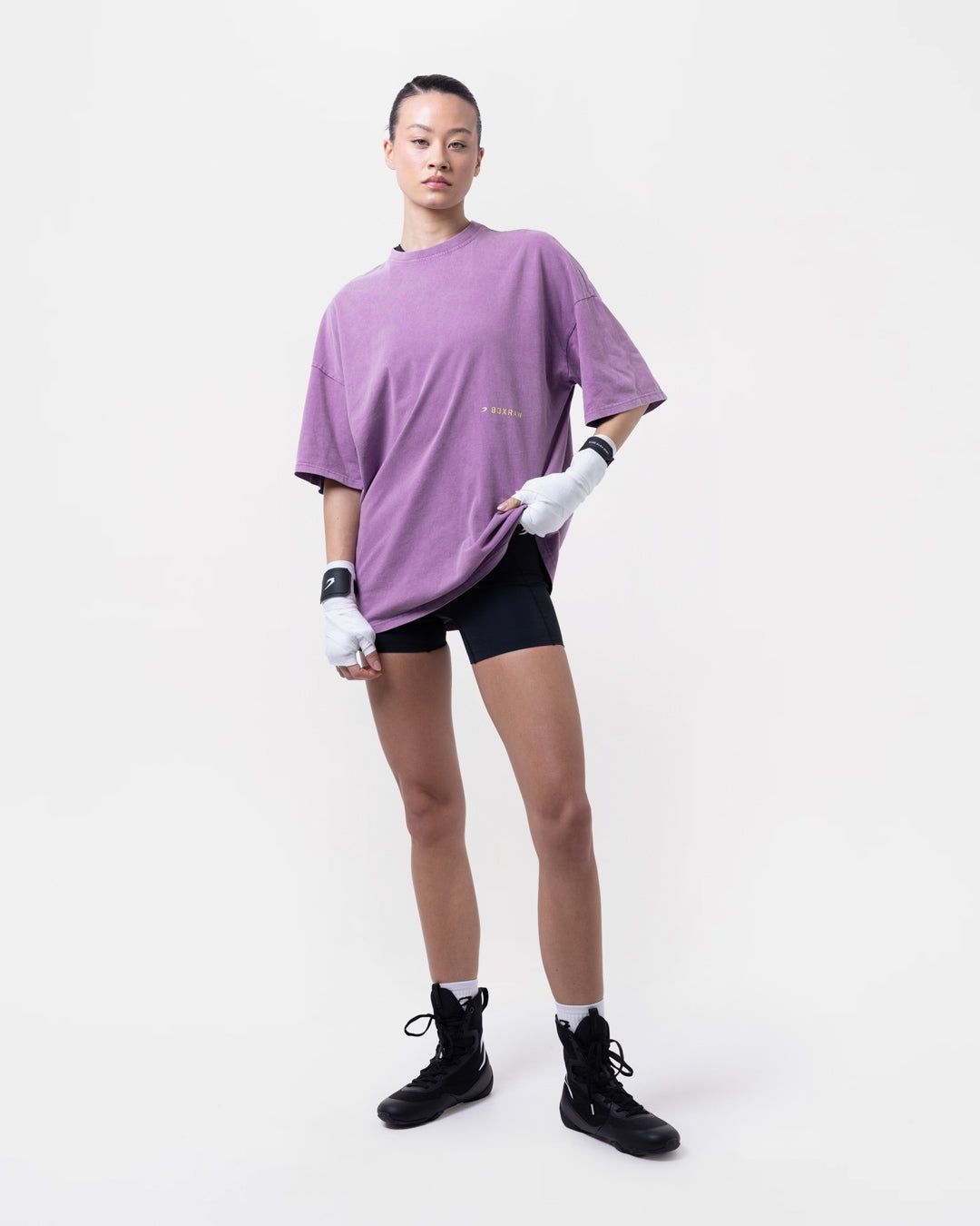 Футболка Sparring Club Oversized Фіолетова, XS